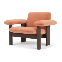 Butaca Brasilia low back, Dark oak-Avalon 012