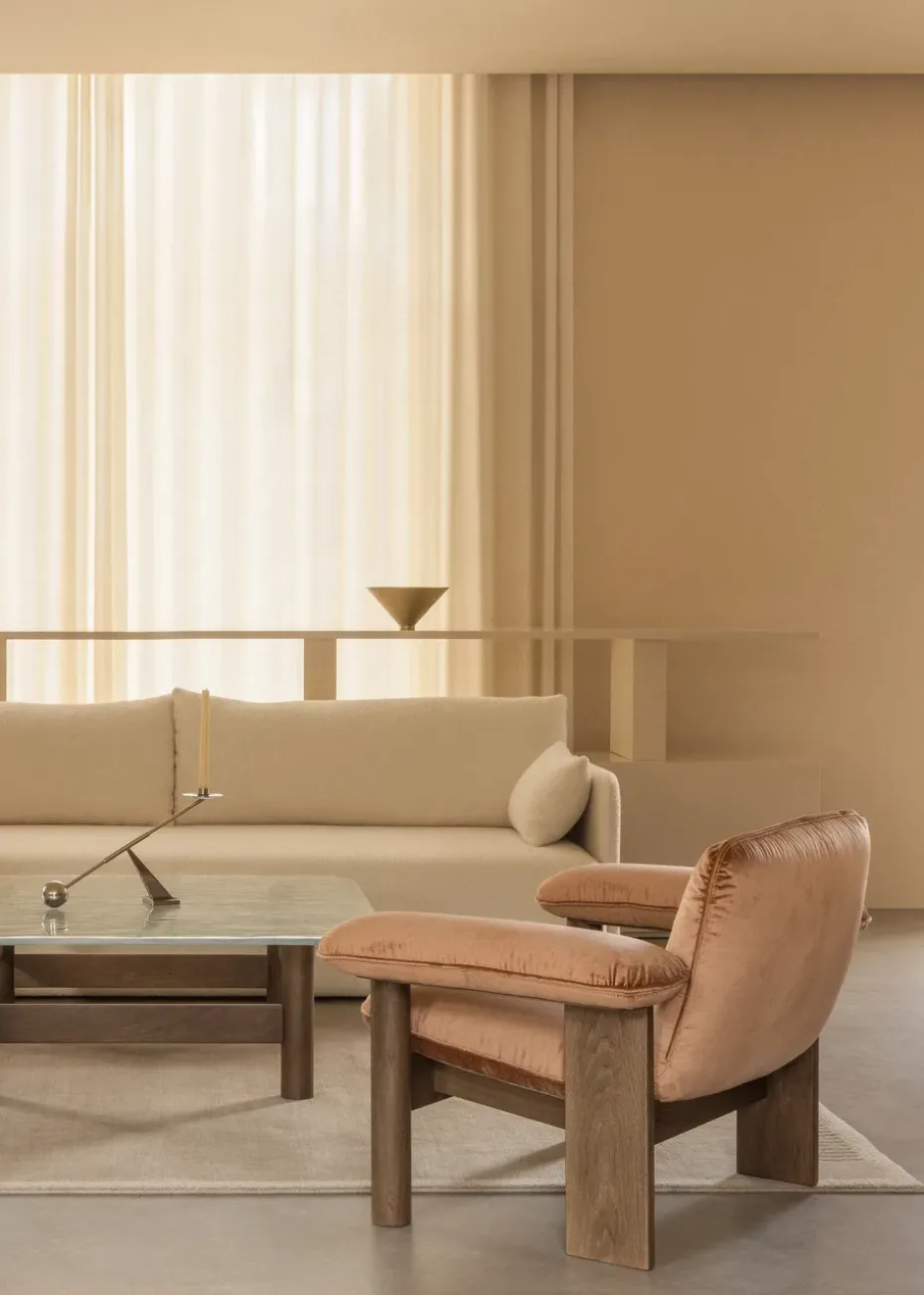 Butaca Brasilia low back, Dark oak-Avalon 012