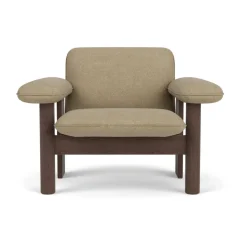 Butaca Brasilia low back, Dark oak-Audo Bouclé 02