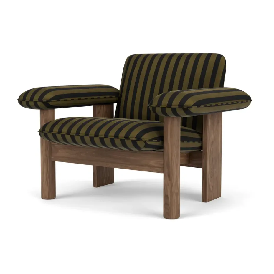 Butaca Brasilia low back, Walnut-Cabanon Soft FCL7029-04