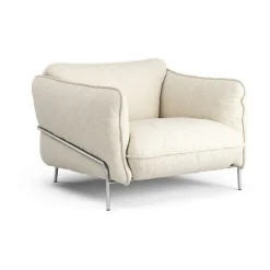 Butaca Continental, Wave Champagne-acero cromado