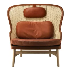 Butaca Dandy, Roble-natural-cuero Tärnsjö cognac