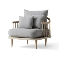 Butaca Fly SC1, Roble claro aceitado + beige tela