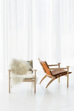 Butaca Hedwig, Haya-white-tela canvas