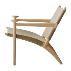 Butaca Hedwig, Haya-white-tela canvas