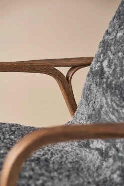 Butaca Laminett roble/piel de oveja Special Edition, Rubio Monocoat Chocolate-Charcoal