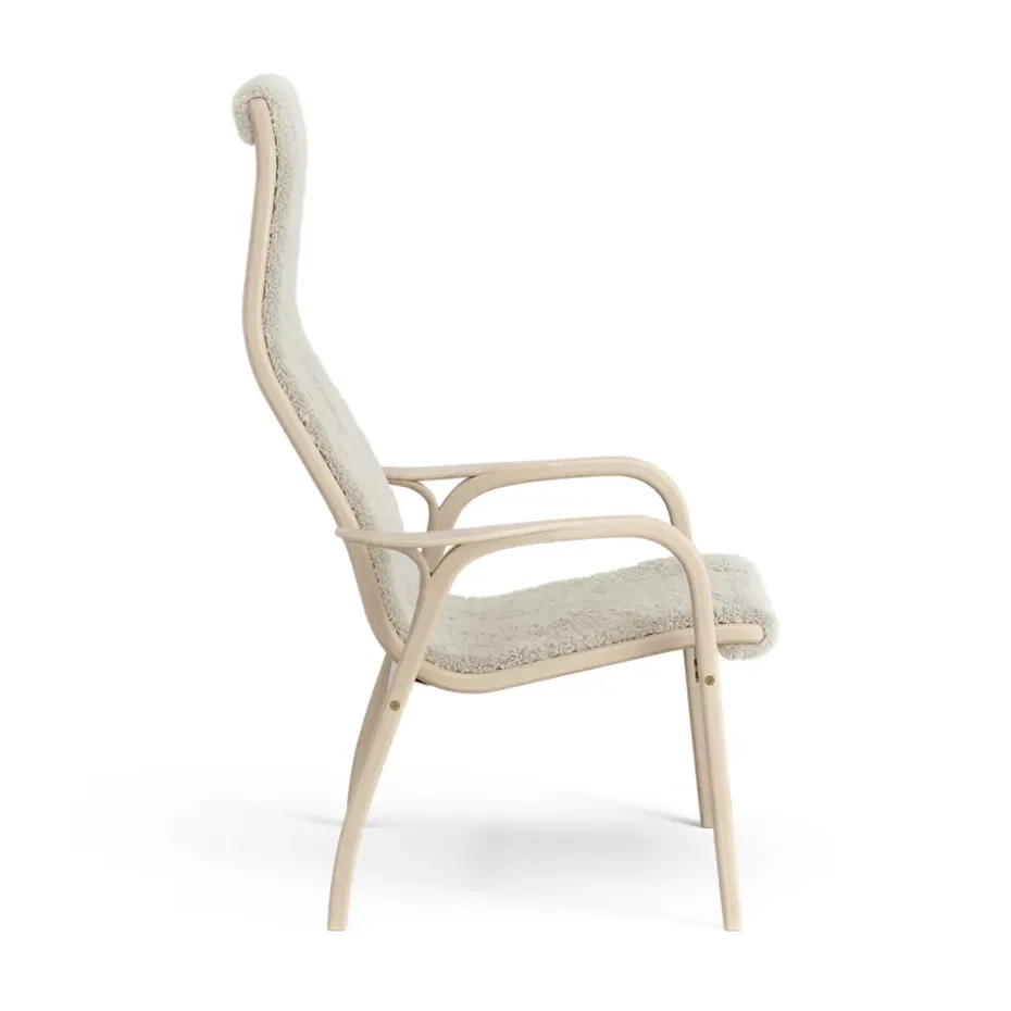 Butaca Lamino roble pigmentado blanco/piel de oveja, Moonlight (beige)