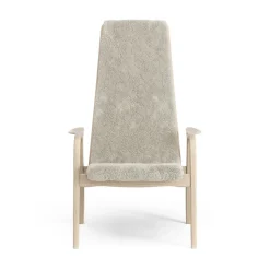 Butaca Lamino roble pigmentado blanco/piel de oveja, Moonlight (beige)