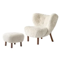 Butaca Little Petra VB1 incl. puf ATD1, nogal aceitado-Moonlight