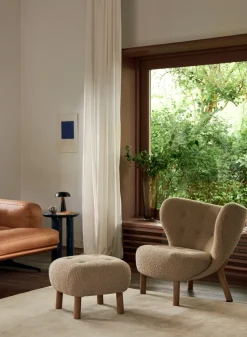 Butaca Little Petra VB1 incl. puf ATD1, Roble aceitado blanco-Karakorum