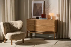 Butaca Little Petra VB1, Roble tratado con aceite blanco-Moonlight