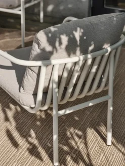 Butaca Lounge Bendt, Teddy beige-pearl white