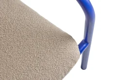 Butaca Lounge Bendt, Teddy beige-indigo blue