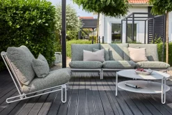 Butaca Lounge Blixt, Light grey-teddy verde