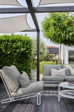 Butaca Lounge Blixt, Light grey-teddy verde