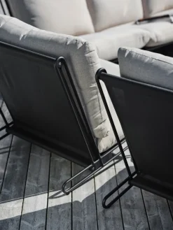 Butaca Lounge Blixt, Negro-clay beige