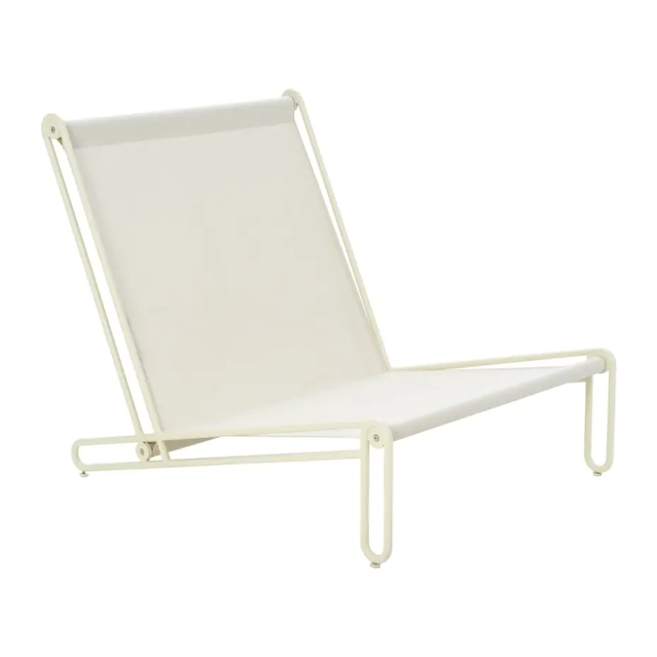 Butaca lounge Blixt, Pearl white-teddy orange