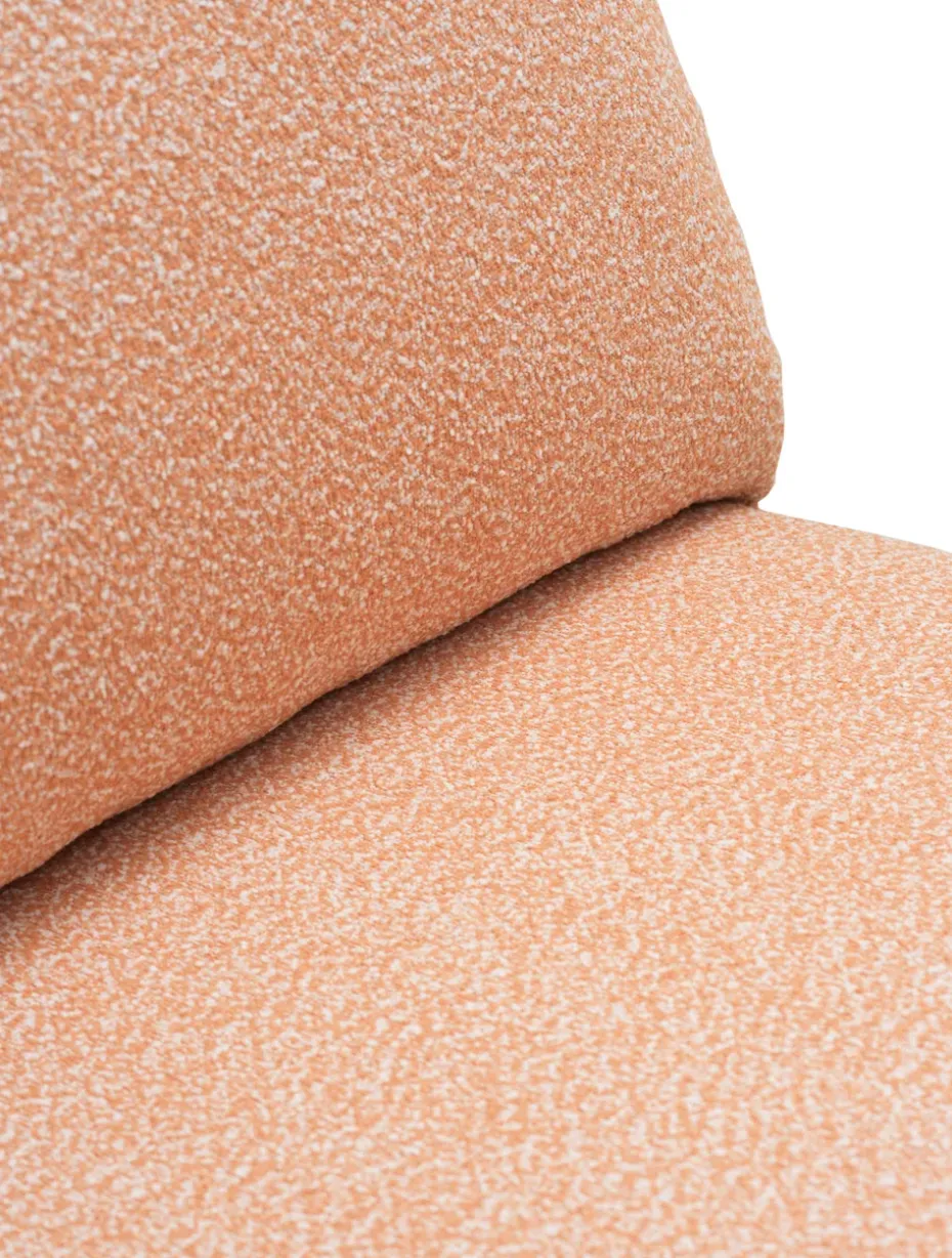 Butaca lounge Blixt, Pearl white-teddy orange