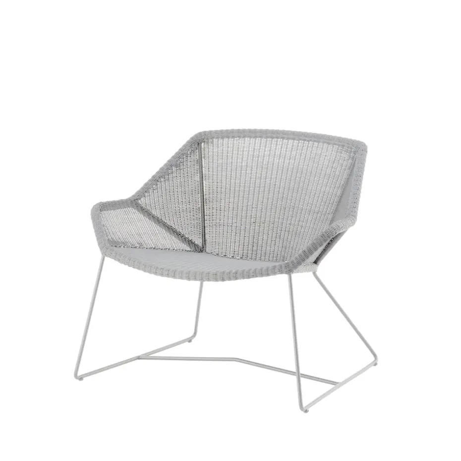 Butaca Lounge Breeze weave, White grey