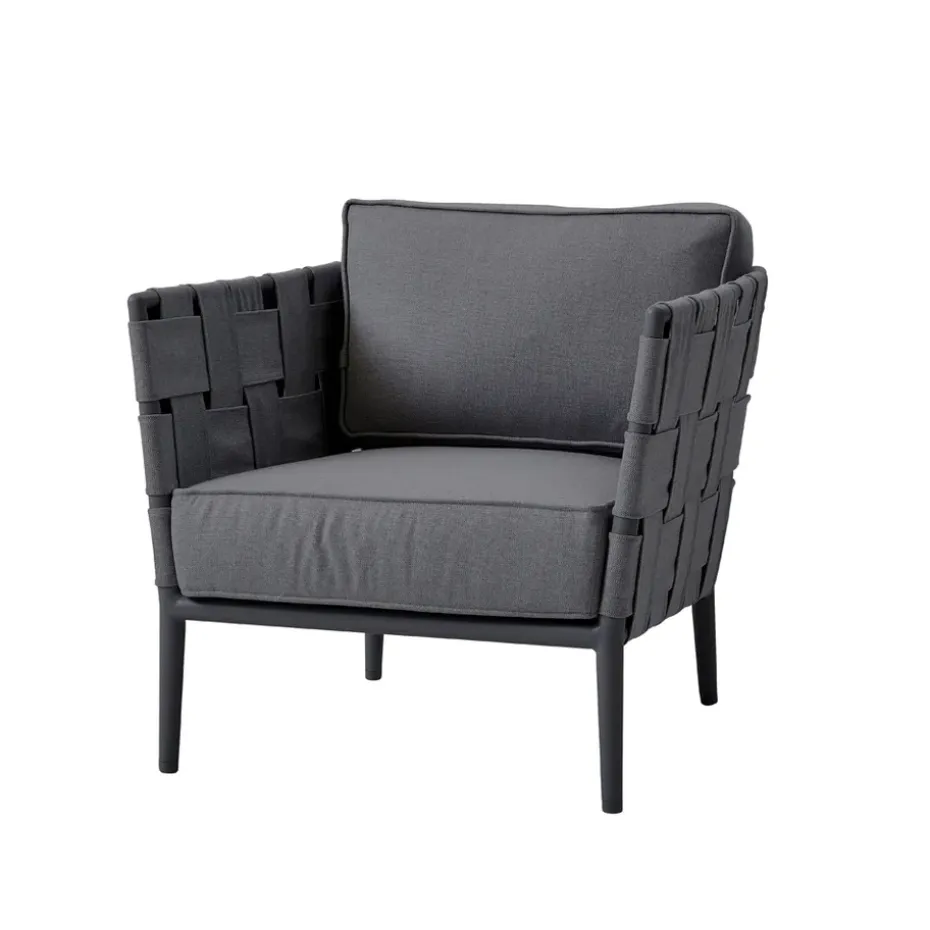 Butaca Lounge Conic, Grey, incl. cojines
