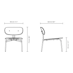 Butaca Lounge Curious, Oak-black