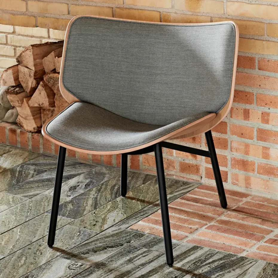 Butaca lounge Dapper, Remix 143-dusty grey-bastidor gris