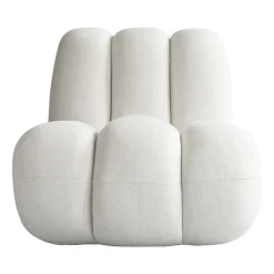 Butaca Lounge de jardín Toe lino, white chalk