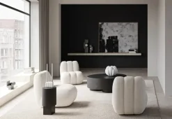 Butaca Lounge de jardín Toe lino, white chalk