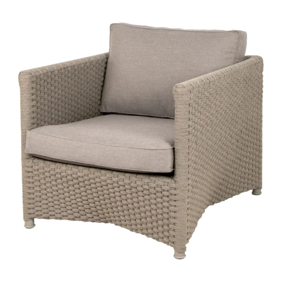 Butaca Lounge Diamond soft rope, Cane-Line Natté taupe