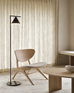 Butaca Lounge Eye, Roble, blanco roto