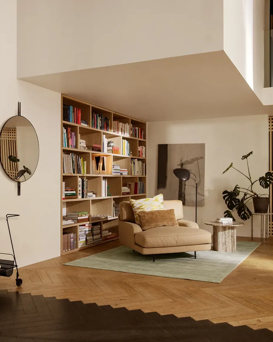 Butaca Lounge Flaneur, Indianskop 15-antique brass