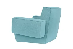 Butaca Lounge Hunk con reposabrazos, Icicle