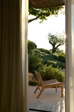 Butaca Lounge Jack outdoor teak, Beige