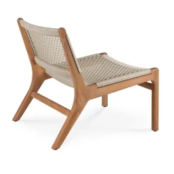 Butaca Lounge Jack outdoor teak, Beige