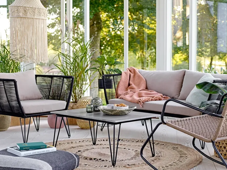 Butaca Lounge Mundo, Black-beige