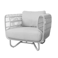 Butaca Lounge Nest weave, White, Cane-Line Natté white