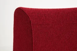 Butaca Lounge O2 Lounge Chair, Soft red-acero lacado negro