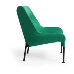 Butaca Lounge O2 Lounge Chair, Soft green-acero lacado negro