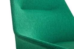 Butaca Lounge O2 Lounge Chair, Soft green-acero lacado negro