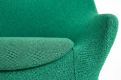 Butaca Lounge O2 Lounge Chair, Soft green-acero lacado negro