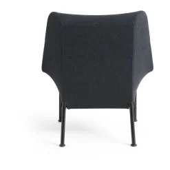 Butaca Lounge O2 Lounge Chair, Soft black-acero lacado negro