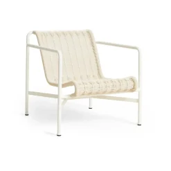 Butaca Lounge Palissade Cord Low, Cream white