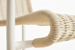 Butaca Lounge Palissade Cord Low, Cream white