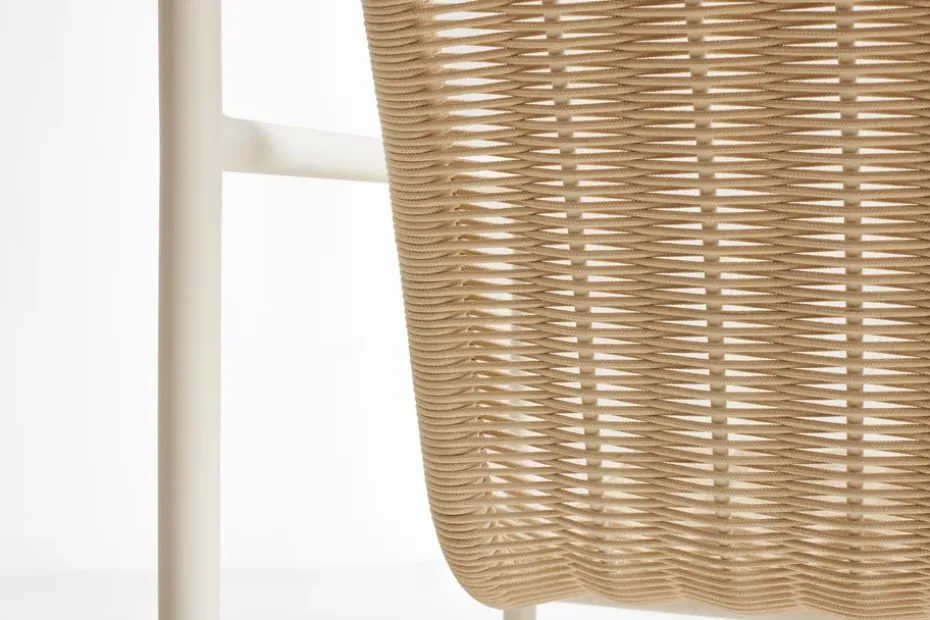 Butaca Lounge Palissade Cord Low, Cream white