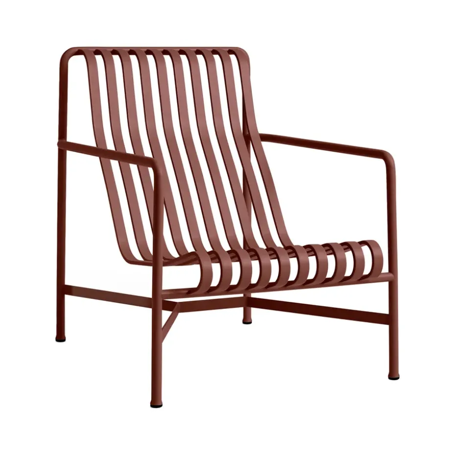 Butaca Lounge Palissade High, Iron red