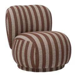 Butaca Lounge Rico lounge piccolo, Louisiana, Sand-chocolate