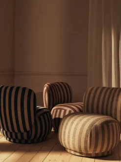 Butaca Lounge Rico lounge piccolo, Louisiana, Sand-chocolate