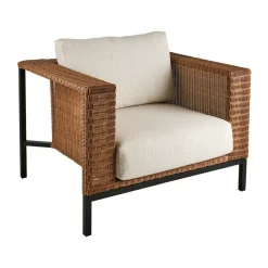 Butaca Lounge Shell, Teddy rice-negro