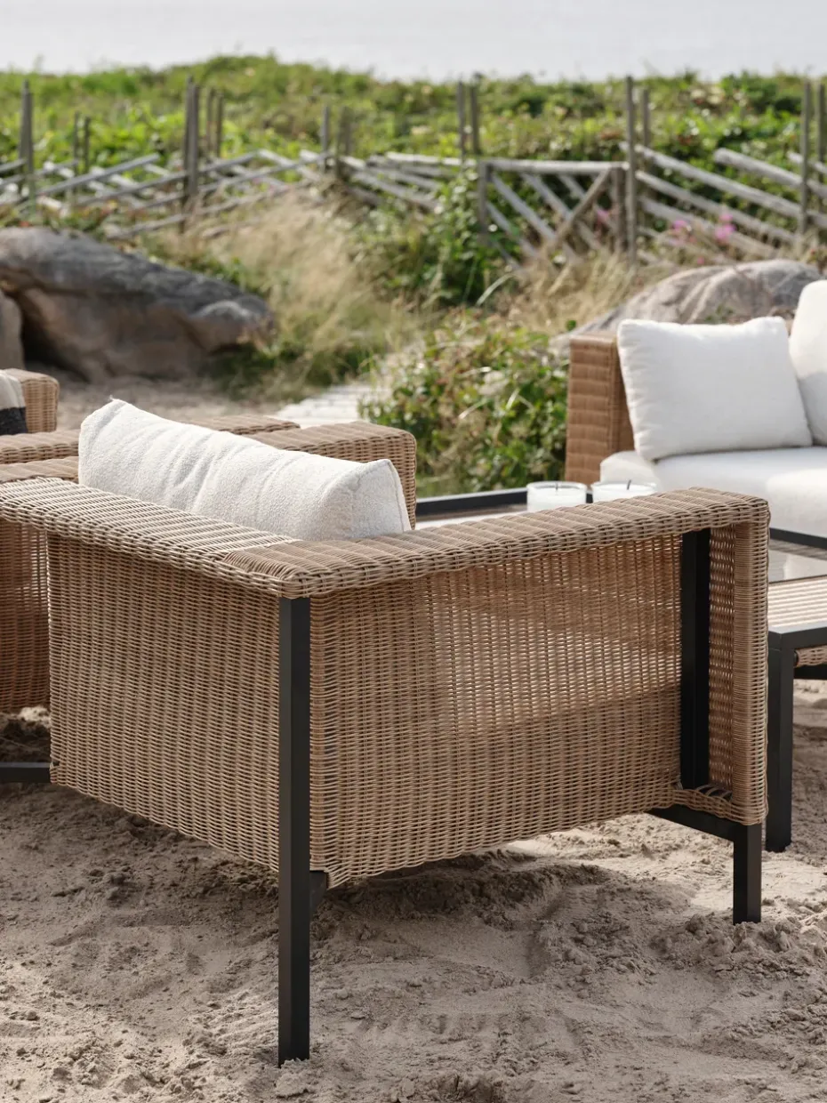 Butaca Lounge Shell, Teddy rice-negro