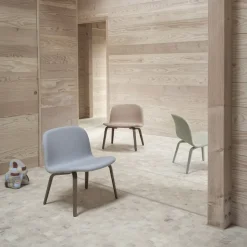 Butaca Lounge Visu asiento tapizado, Fiord 991-Oak